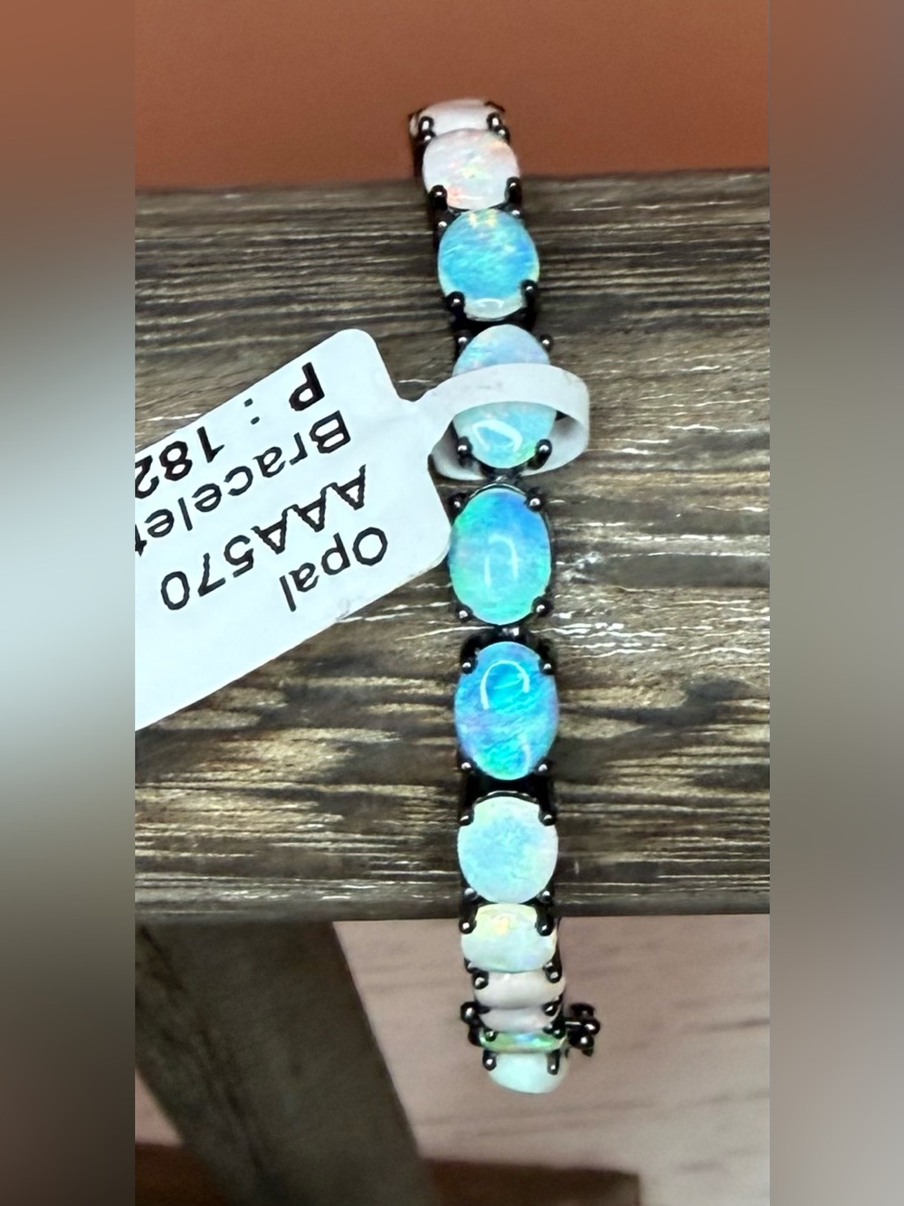 Genuine Opal Tennis Bracelet